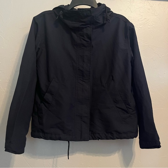 EVERLANE The ReNew Water-Resistant Hooded Windbreaker in Dark Navy Sz S - Picture 5 of 13